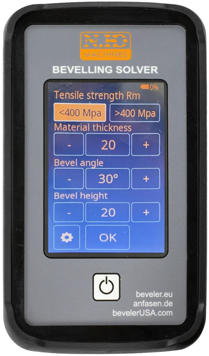 NKO Калькулятор NKO Machines Bevelling Solver